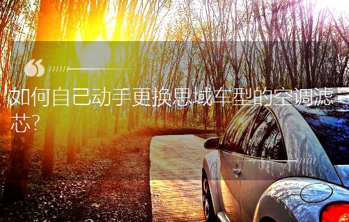 如何自己動手更換思域車型的空調濾芯?